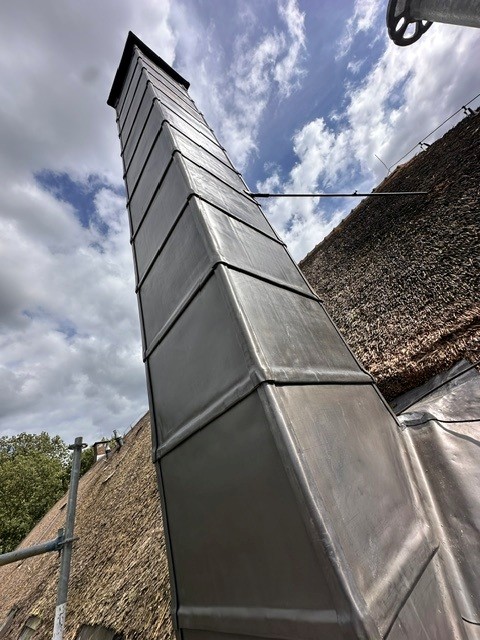 Unieke Schoorsteen in Lood - Element82 - kunst in lood
