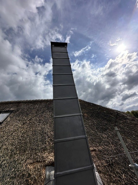 Unieke Schoorsteen in Lood - Element82 - kunst in lood